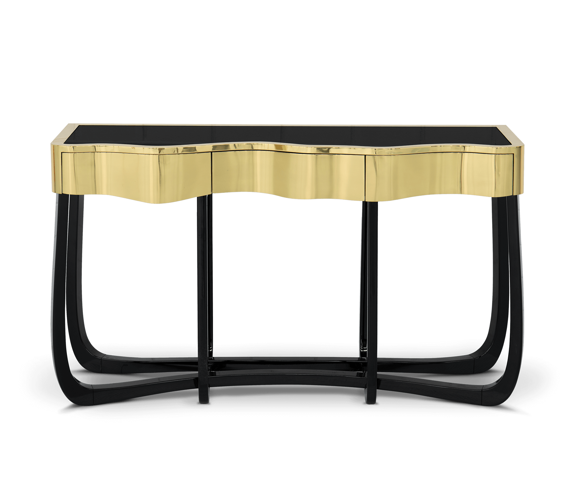 Serpentine Gold Console