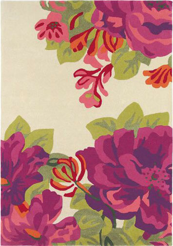 Sanderson Midsummer-Rose Premium Rug ☞ Size: 6' 7" x 9' 2" (200 x 280 cm)