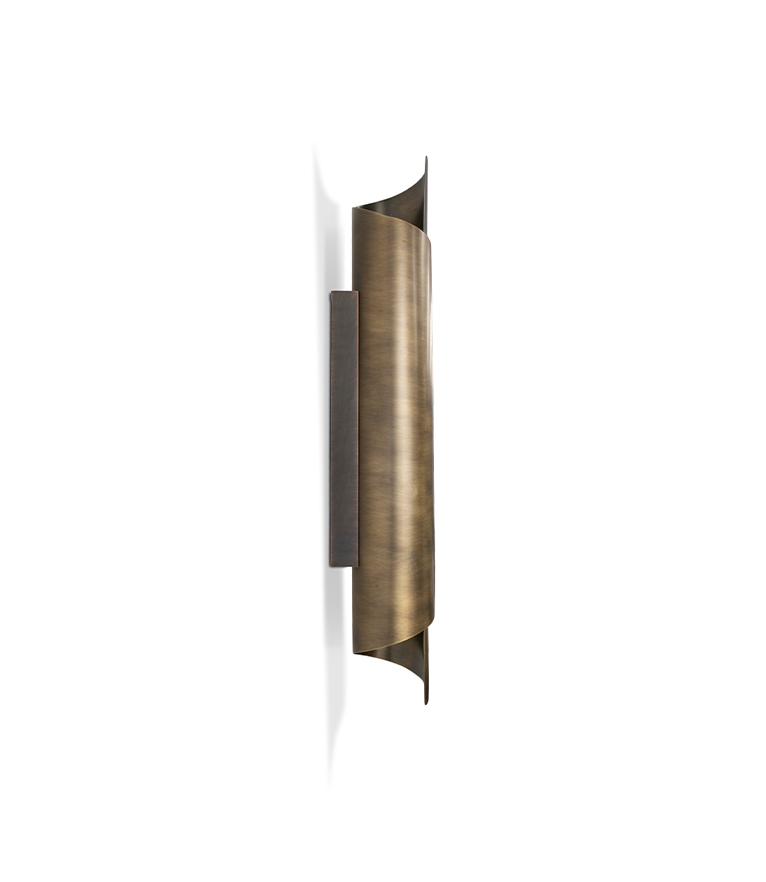 Aged Brass Wall Light