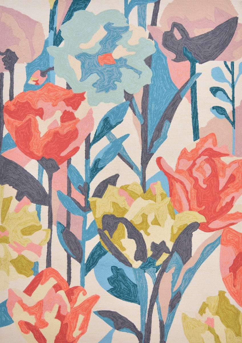 Floral Outdoor Handtufted Rug