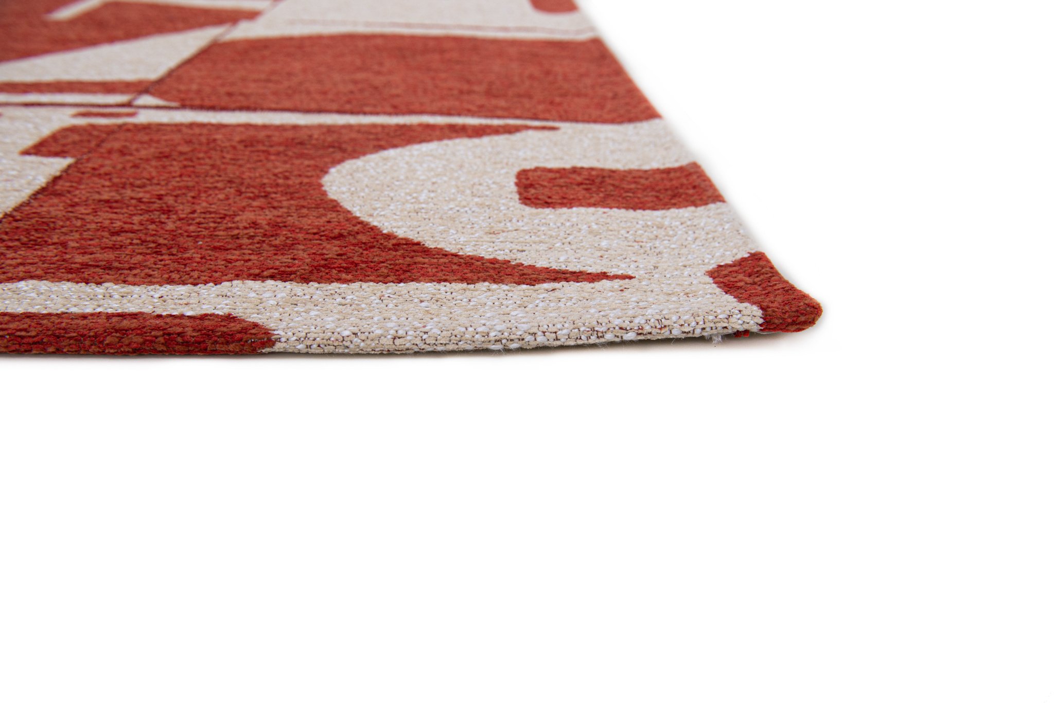 Rust Modern Rug ☞ Size: 2' 7" x 8' 2" (80 x 250 cm)