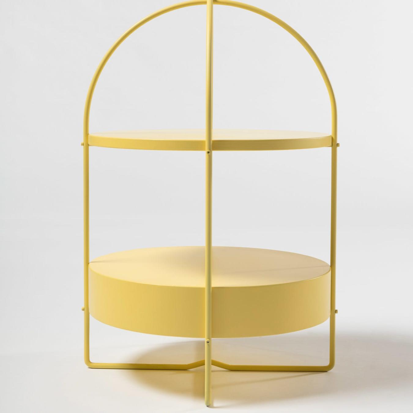 Contemporary Yellow Side Table