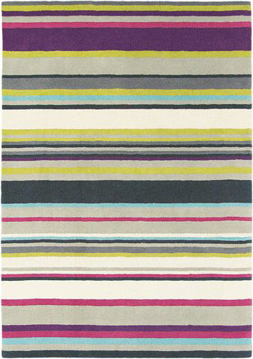Harlequin Barcode Plum Premium Rug | Size: 5' 7