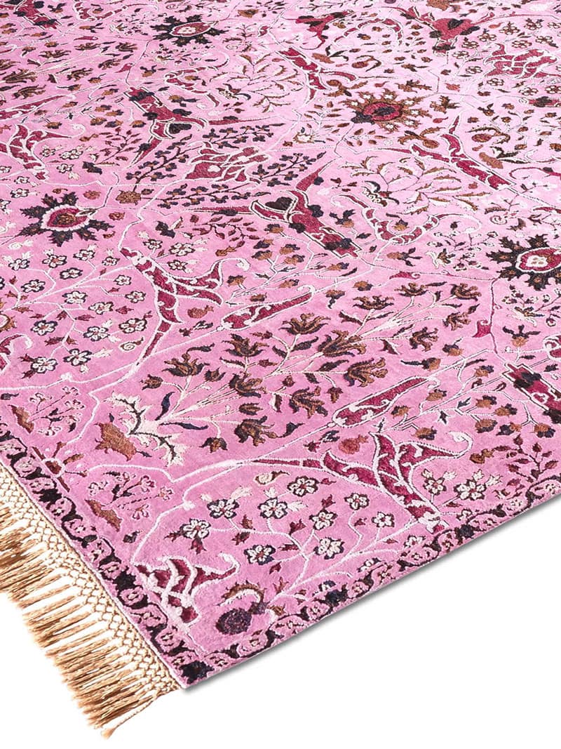 Teheran Pink Hand-Woven Rug ☞ Size: 170 x 240 cm