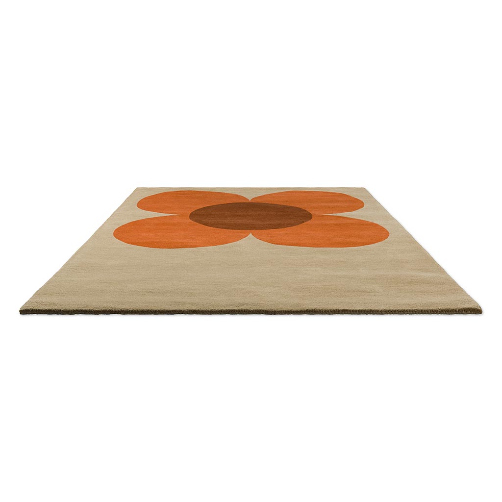 Flower Pumpkin / Ecru Rug | Size: 6' 7