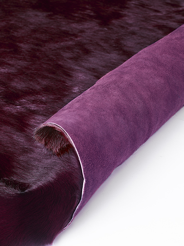 Dark Purple Luxury Cowhide