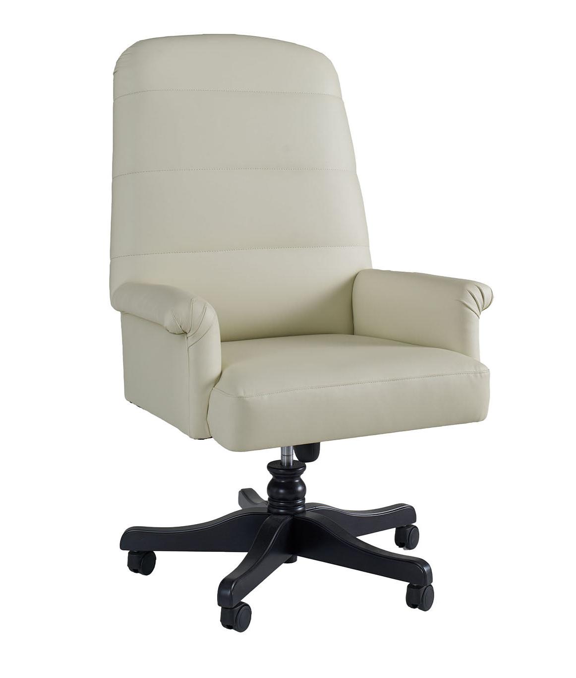 Cream Swivel Office Chair