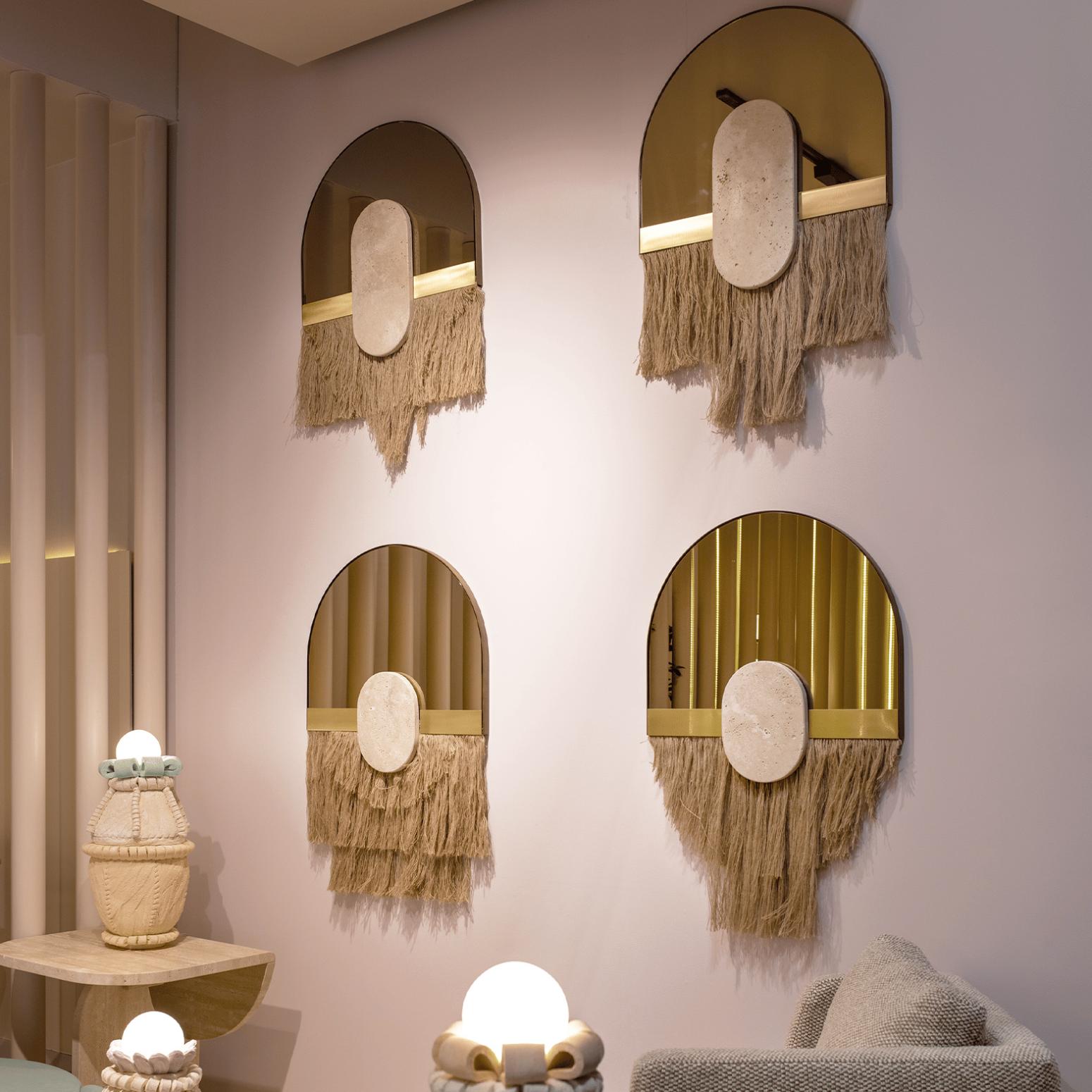 Souk Ecru Shell Decorative Wall Mirror - 2