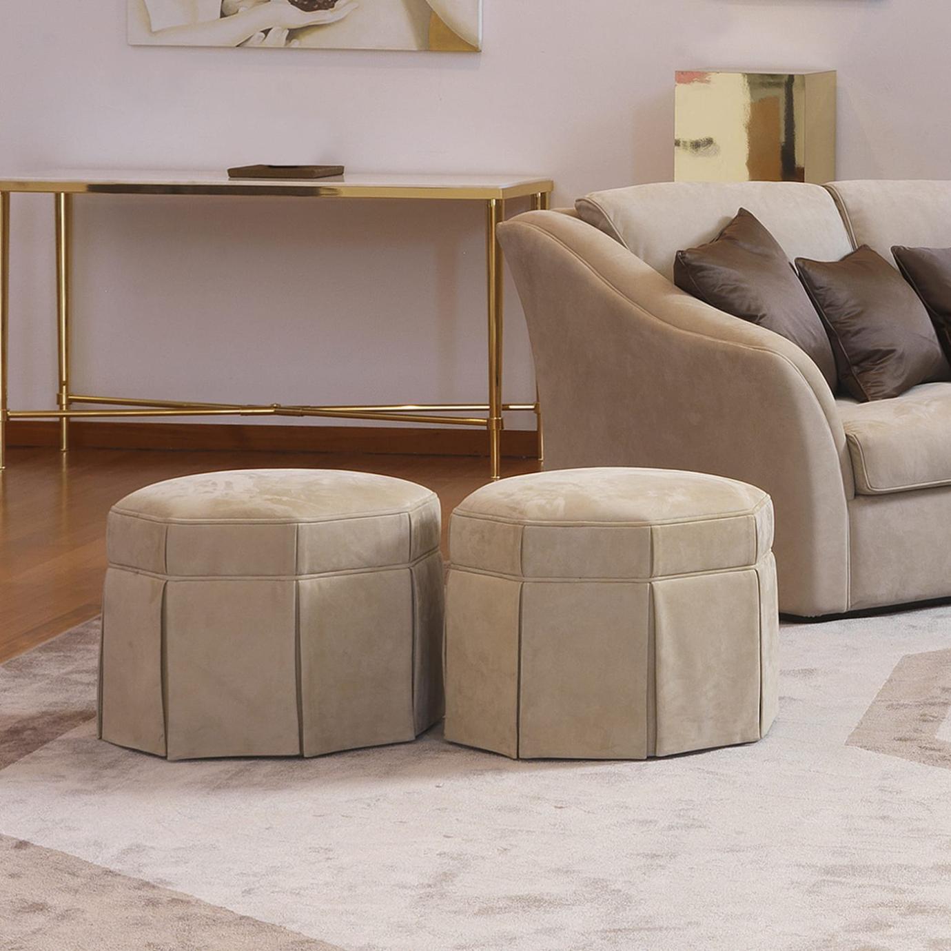 Picasso Beige Pouf