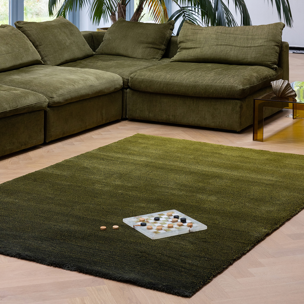 Shade Olive Wool Rug