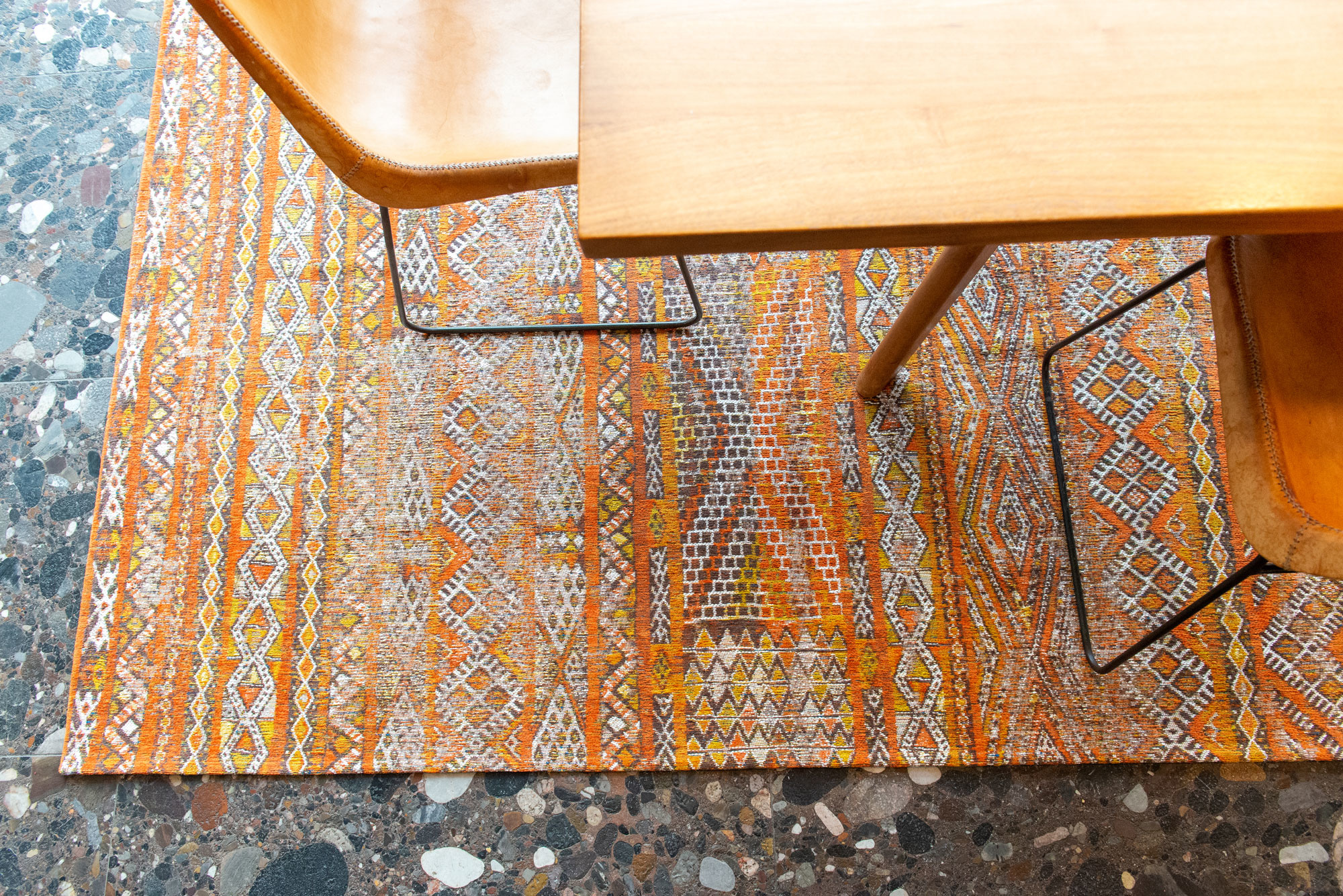 Antiquarian Flatwoven Orange Rug