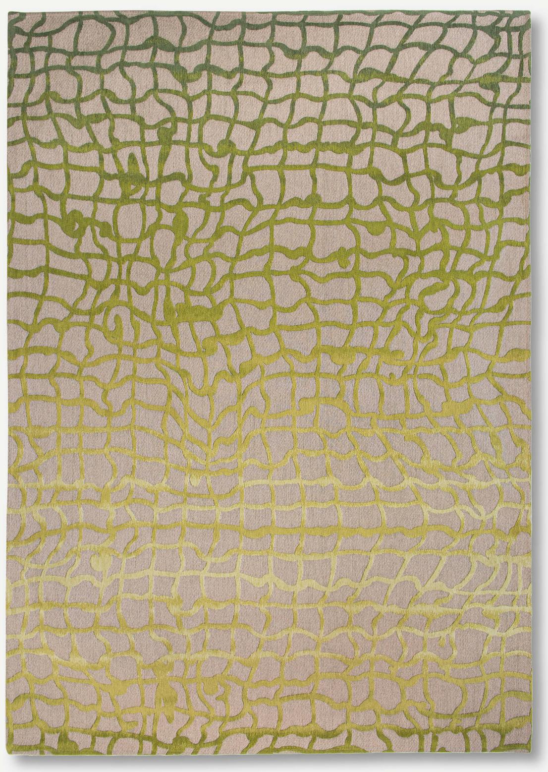 Green Flatwoven Rug ☞ Size: 2' 7" x 5' (80 x 150 cm)