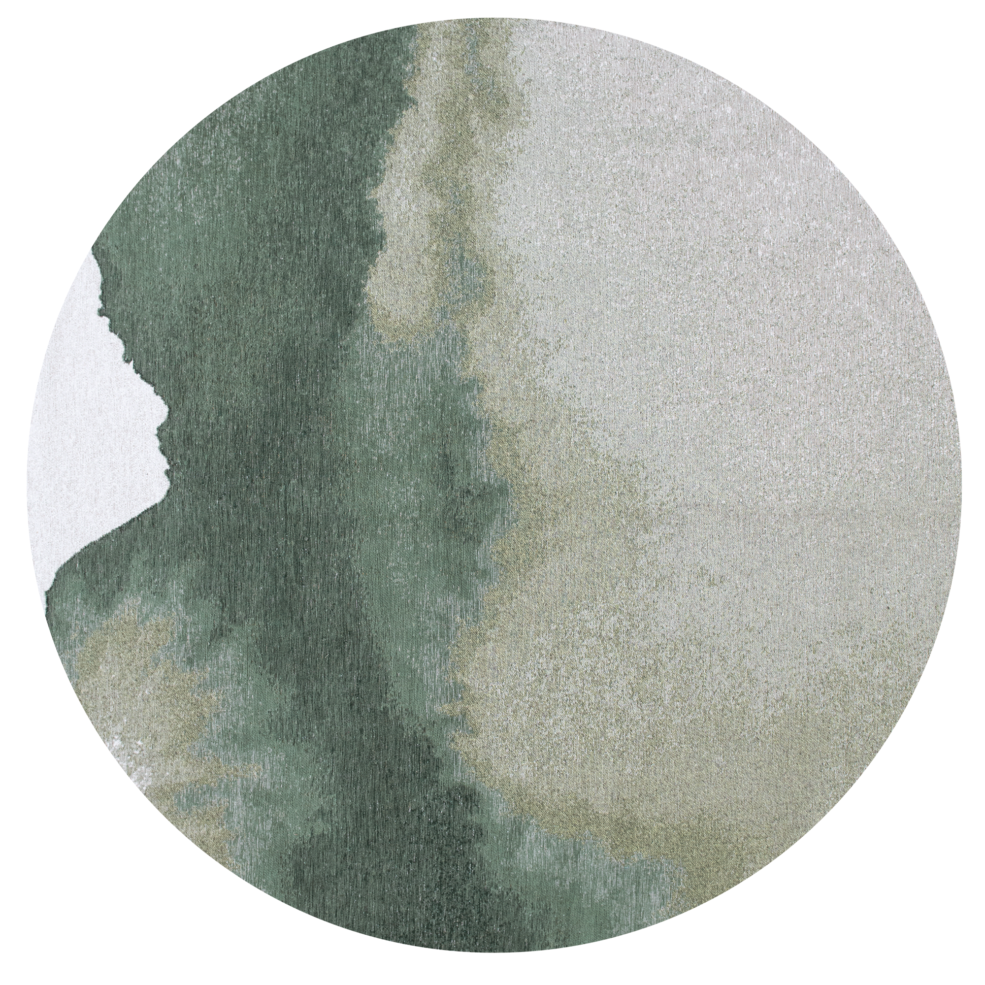 Palm Green Round Rug