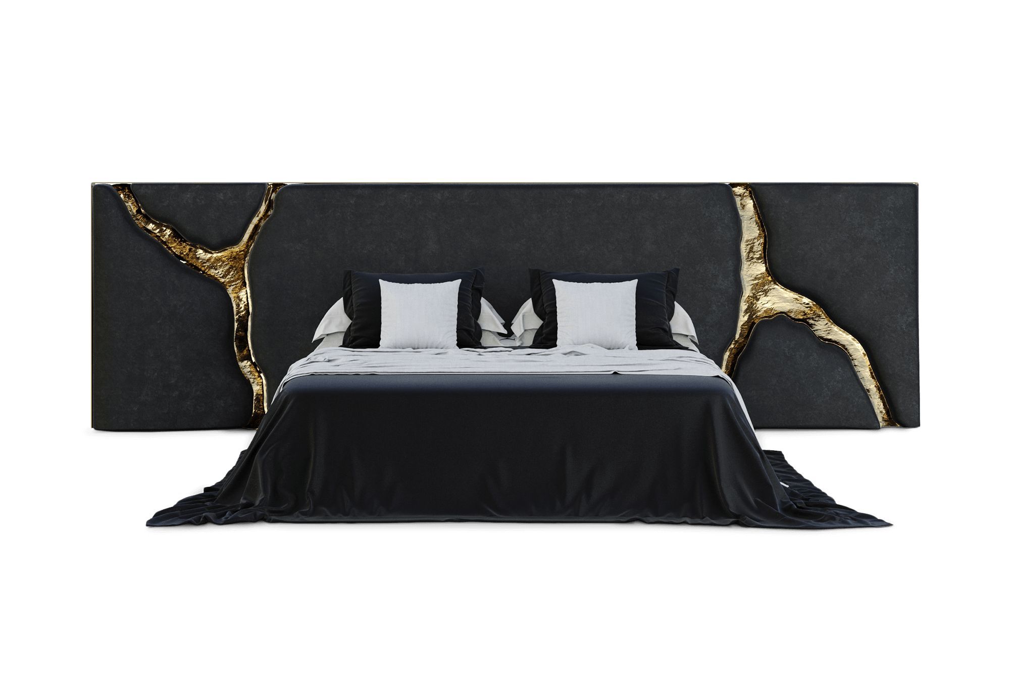 Fissure Black Headboard