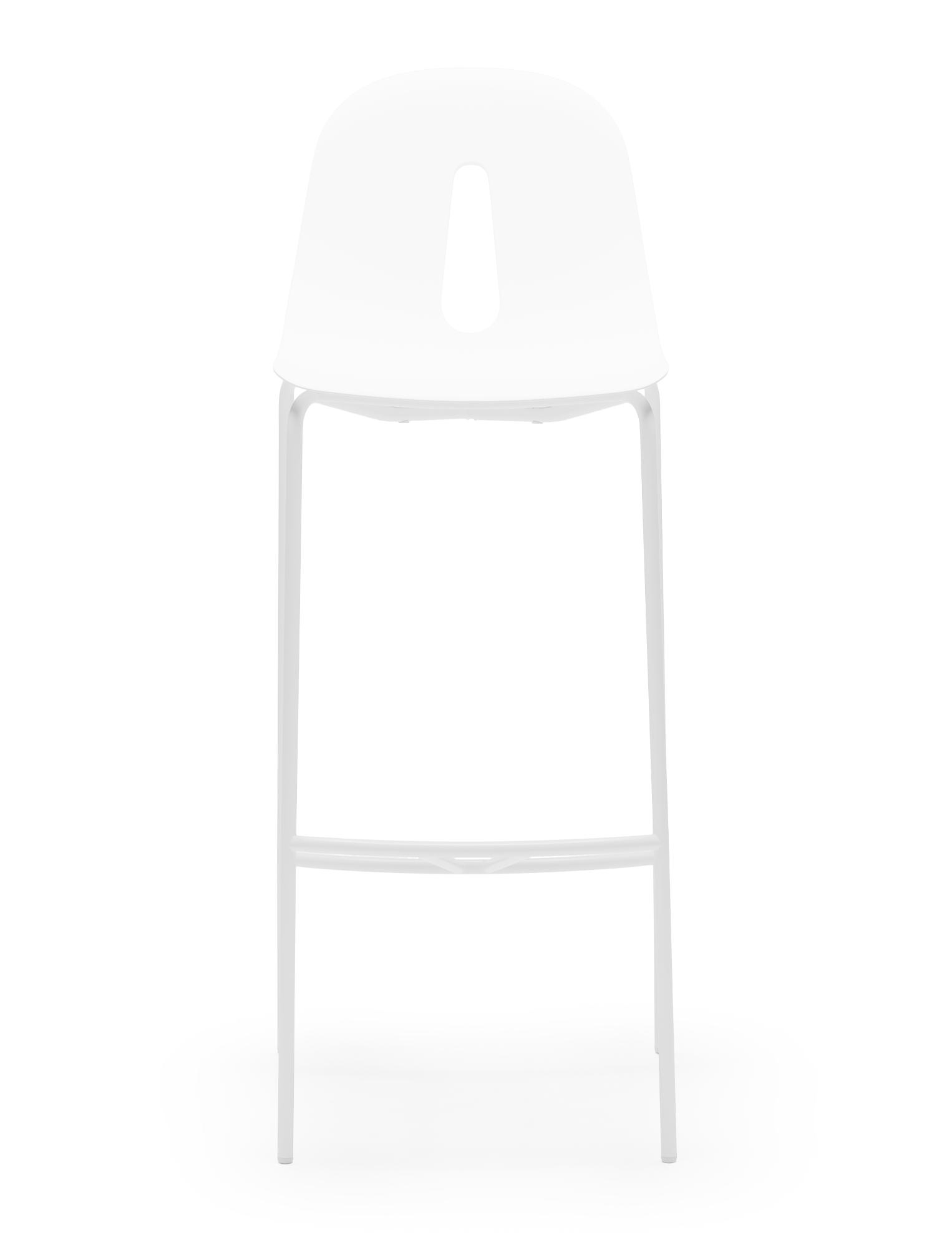 Gotham SG-80 White Bar Stool