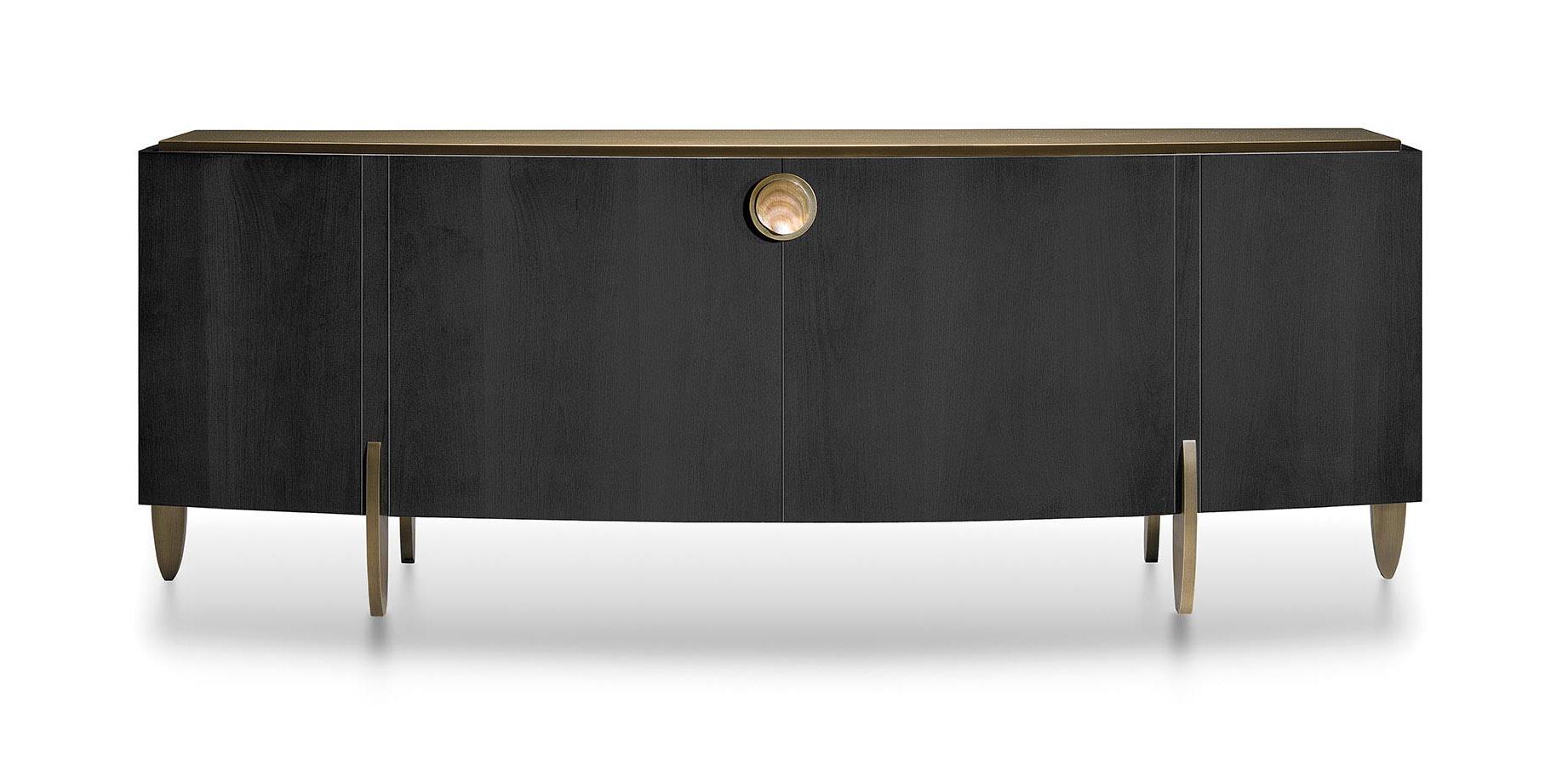 Gloss & Pearl Buffet with Bronze Legs