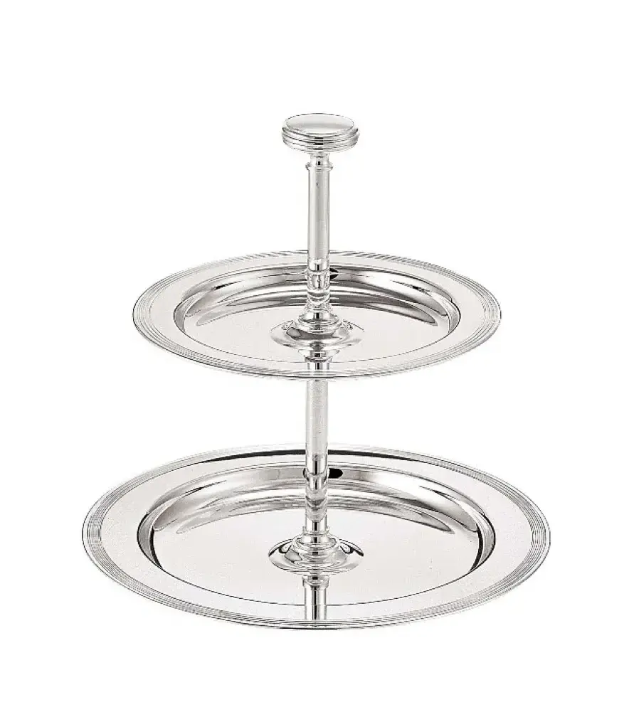 Italian Silver Plated Two-Tier Fruit Stand