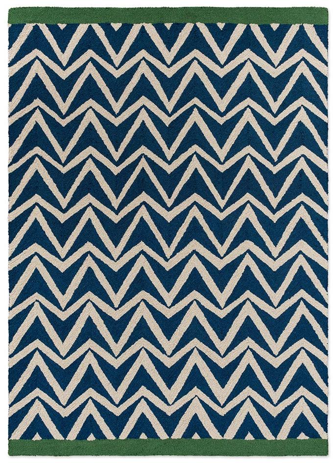 Blue Flat Weave Outdoor Rug