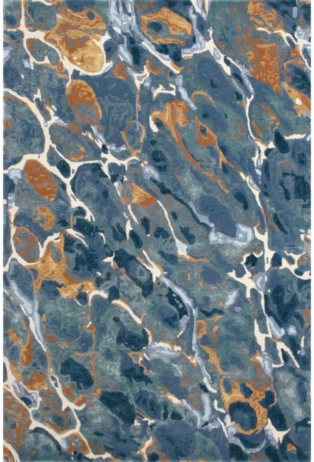 Marble Wool / Viscose Hand-Tufted Abstract Rug