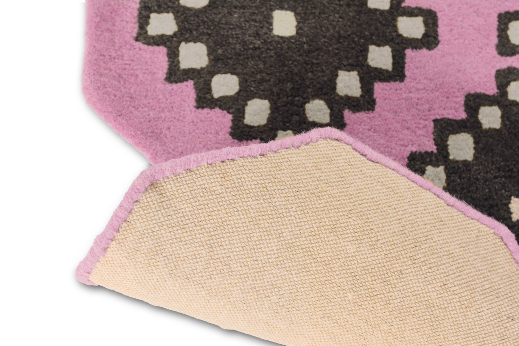 Hand-Tufted Pink Rug
