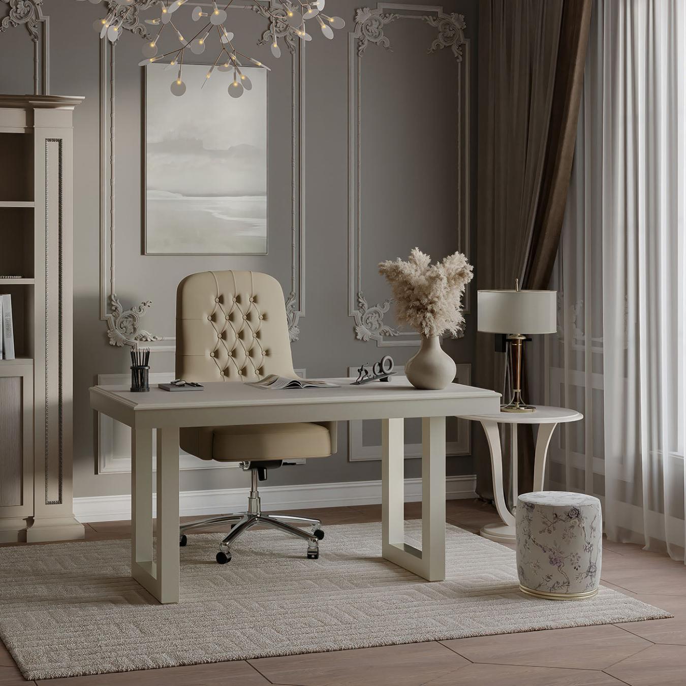 Tufted Swivel Office Chair