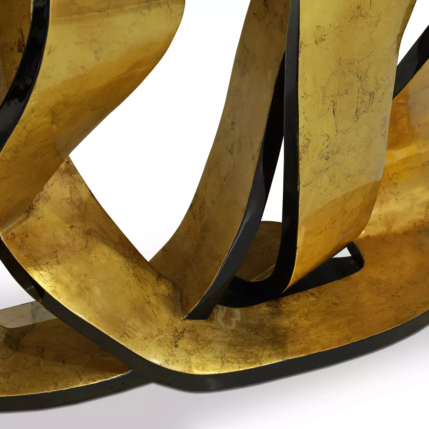 Ribbon Gold Leaf Console