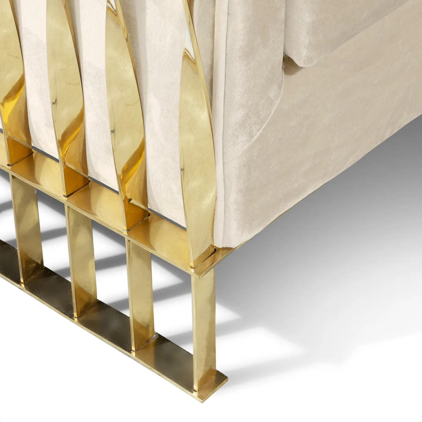 Solene Armchair Polished Brass