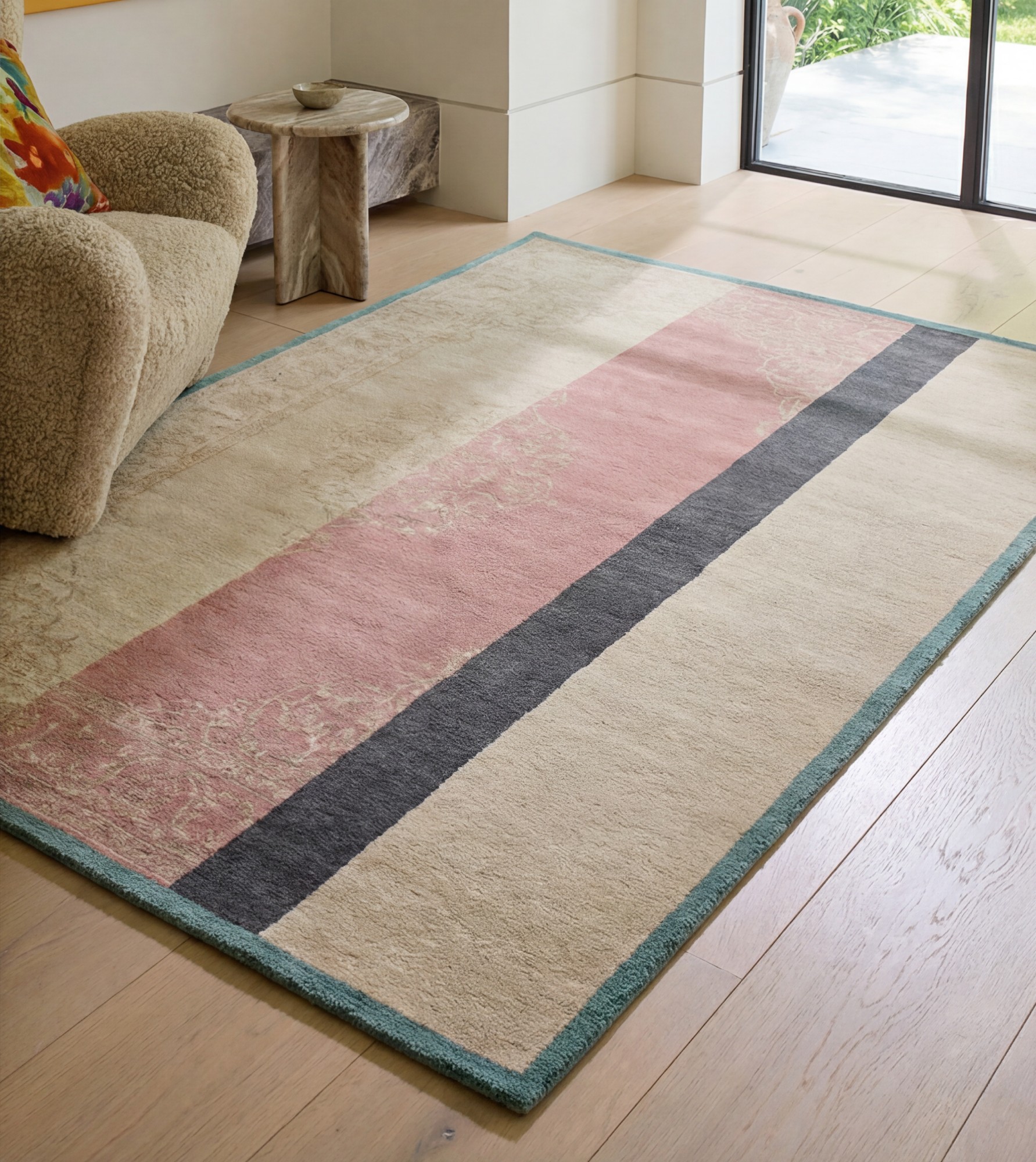 Vertical Passage Handwoven Rug