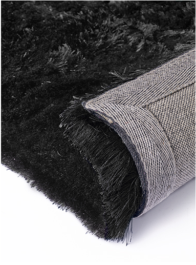 Shaggy Black Rug