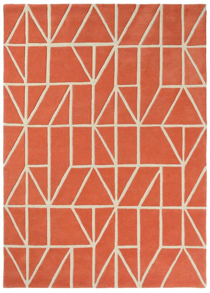 Viso Tomato Wool Handwoven Rug