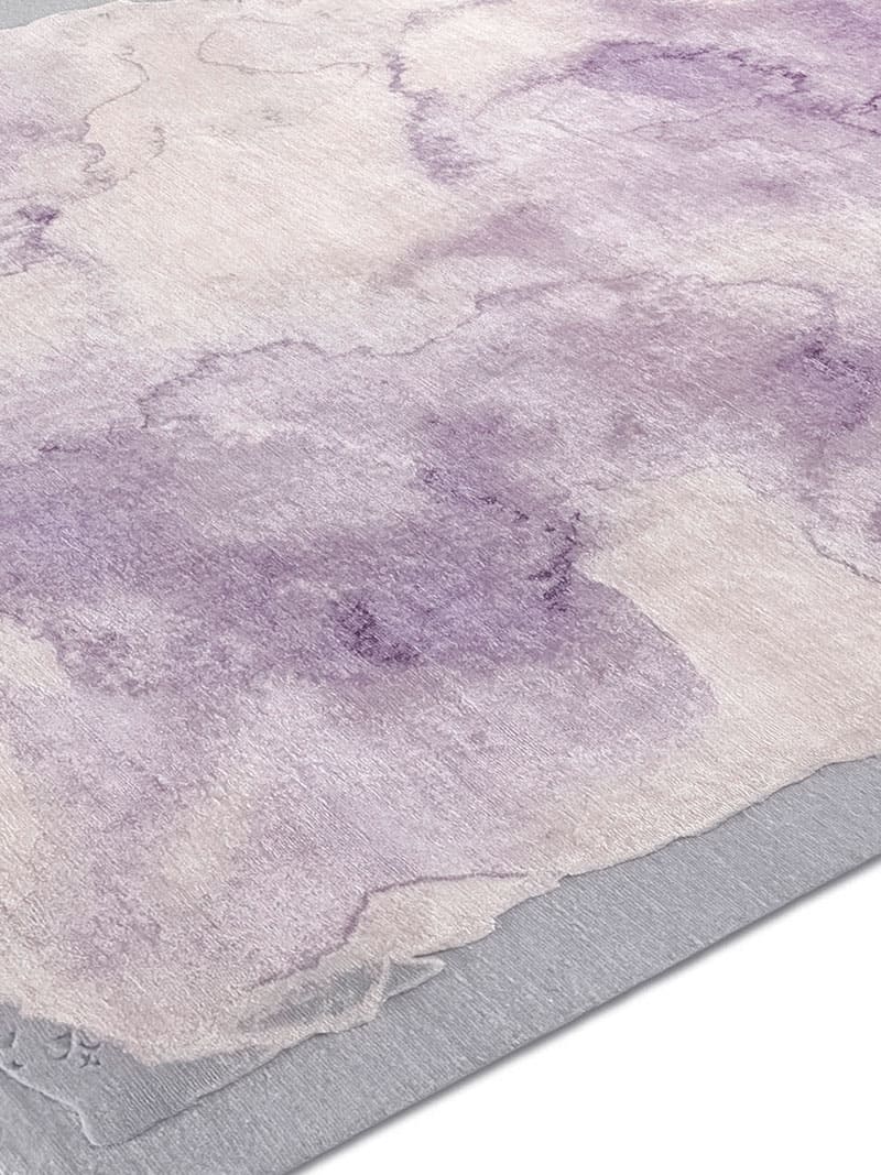 Mono Purple Hand Knotted Rug