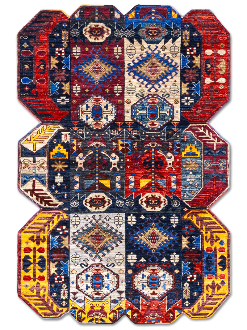 Multishape Hand-Woven Rug