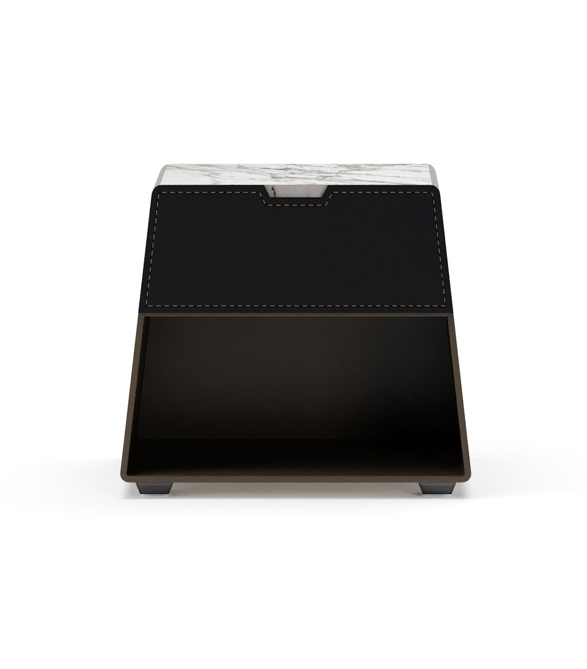 Mirzam Marble-Top Nightstand