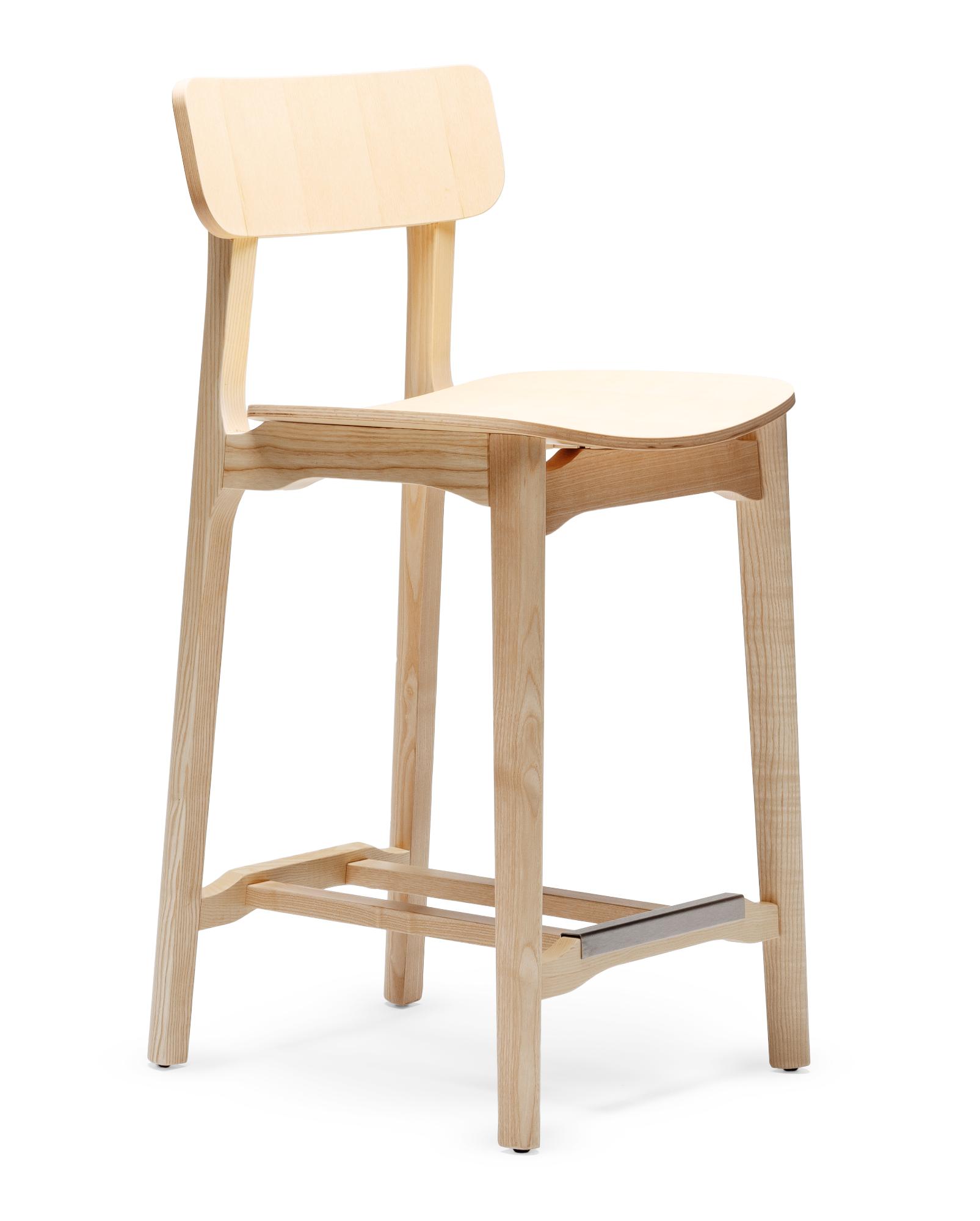 Cacao L SG-65 Wooden Bar Stool