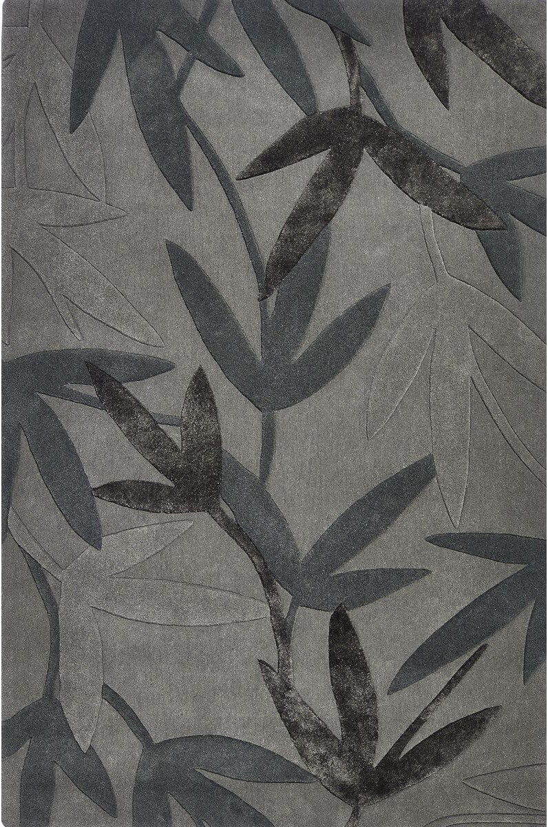 Leaves Grey Sitap Rug