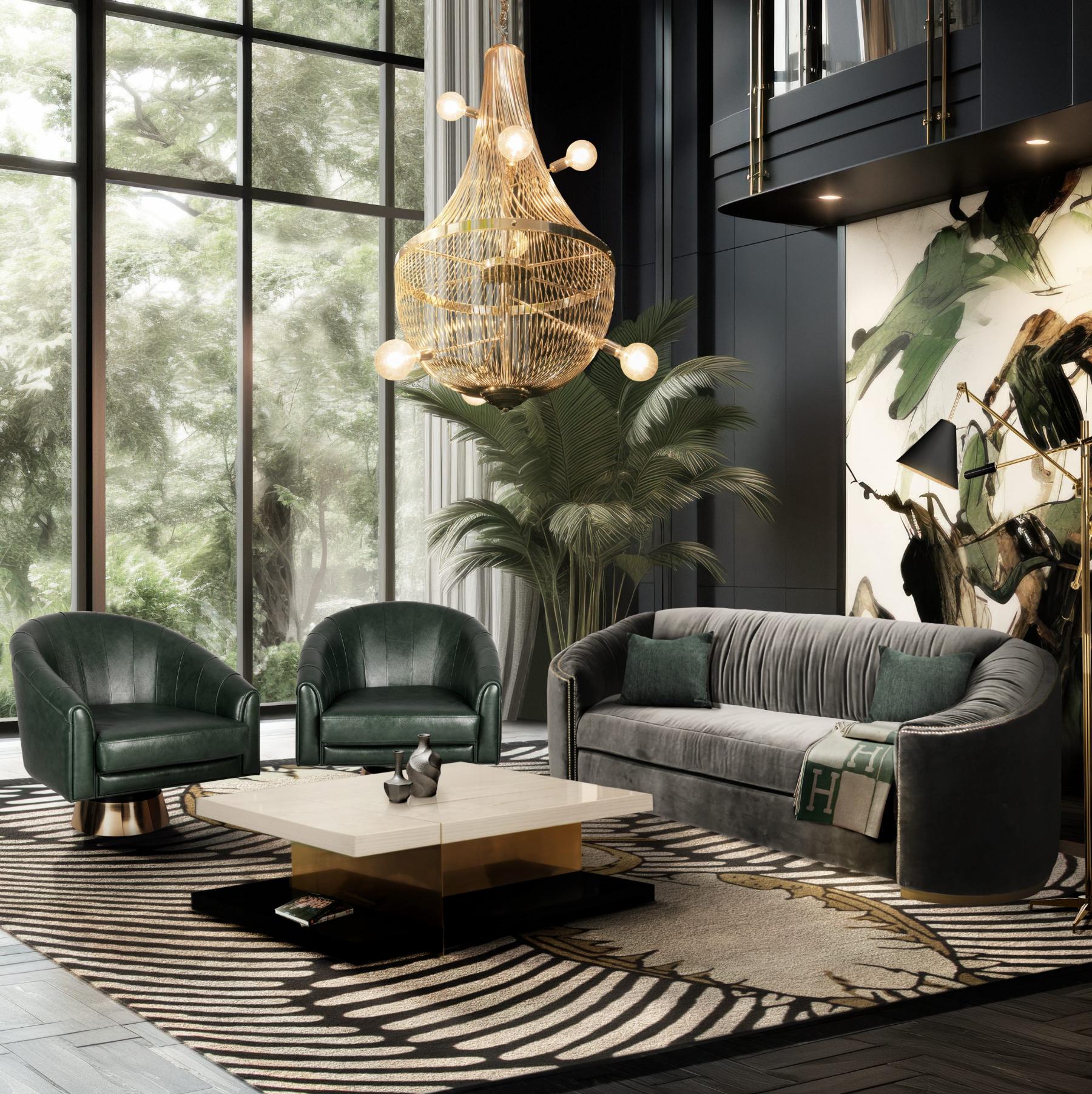 Premium Comfort Green Curved Sofa - 3