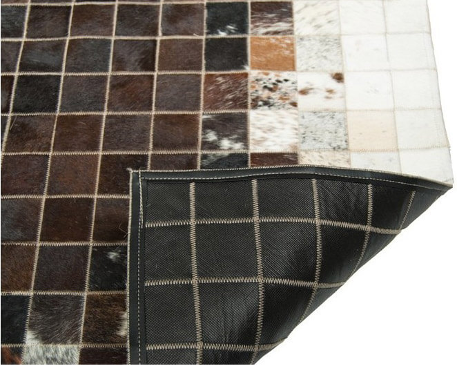 Mosaic Cowhide Rug ☞ Size: 240 x 360 cm