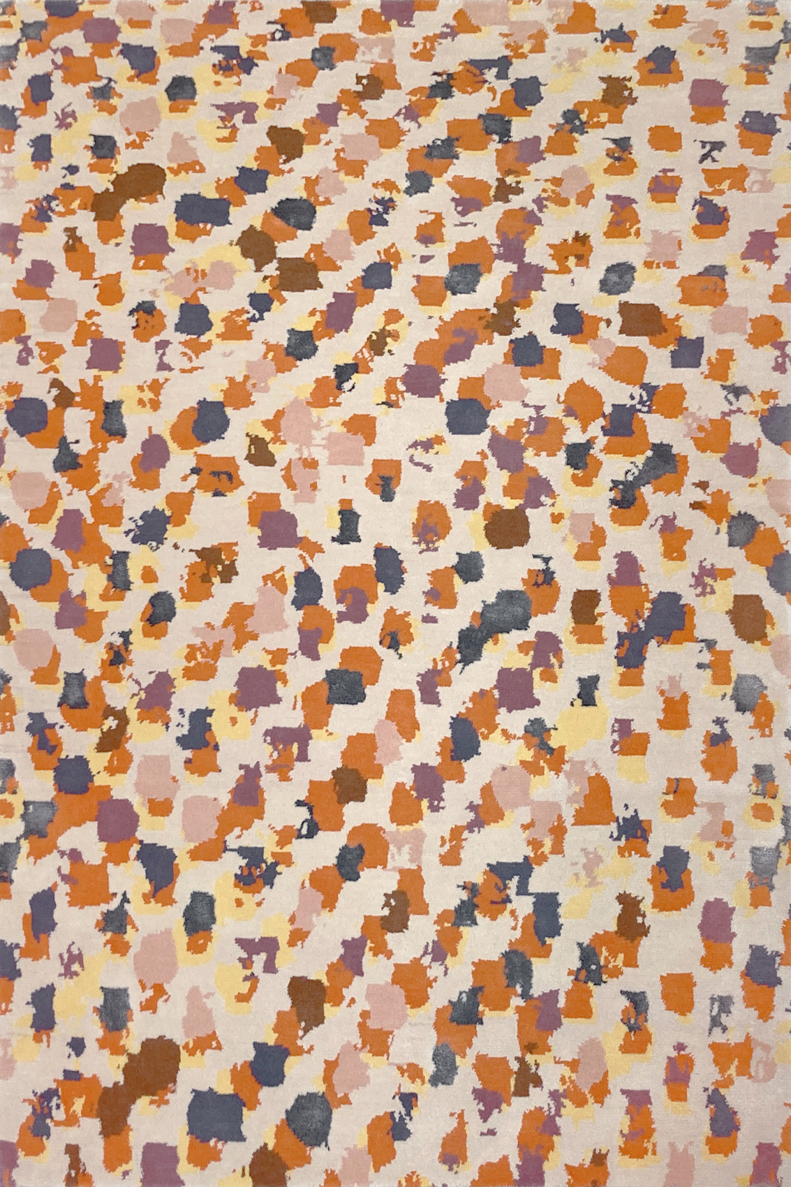 Dots Wool & Viscose Hand-Knotted Rug