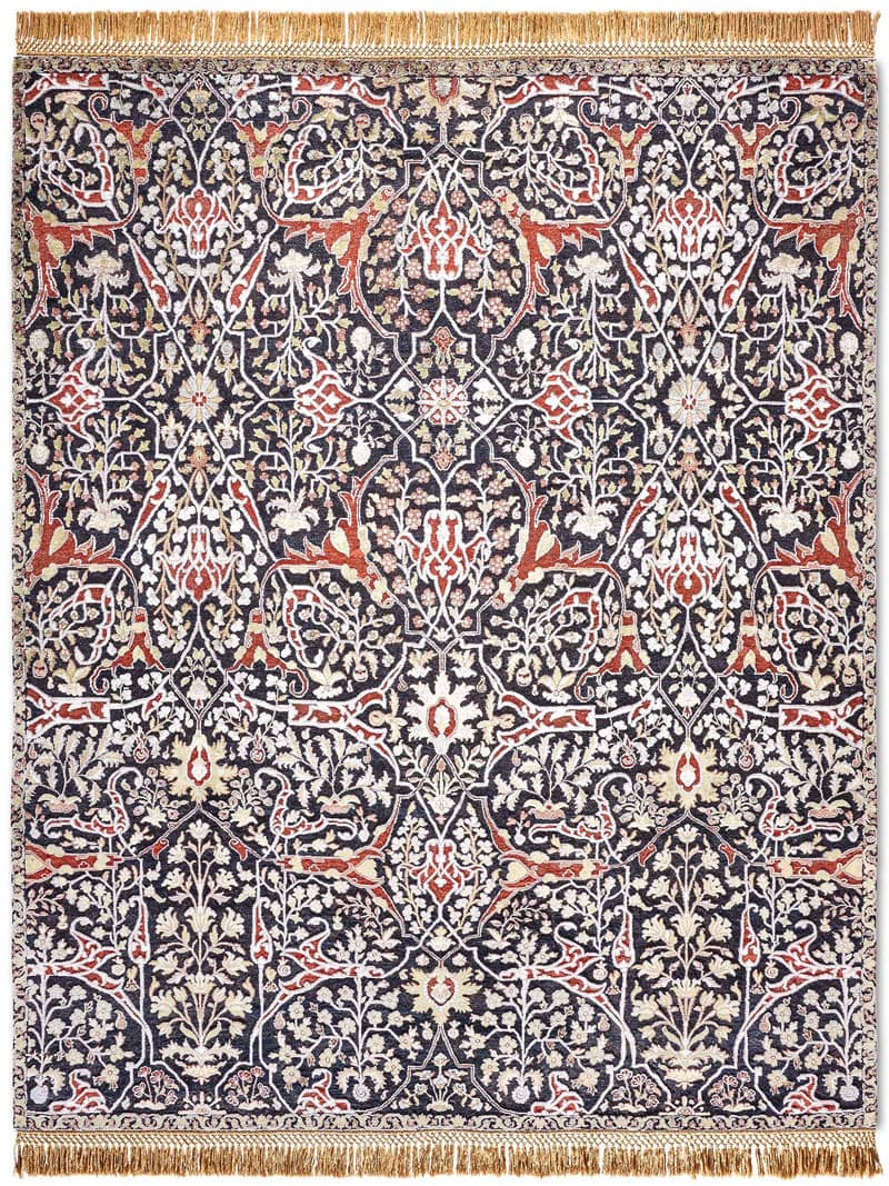 Teheran Blue Hand-Woven Rug ☞ Size: 170 x 240 cm