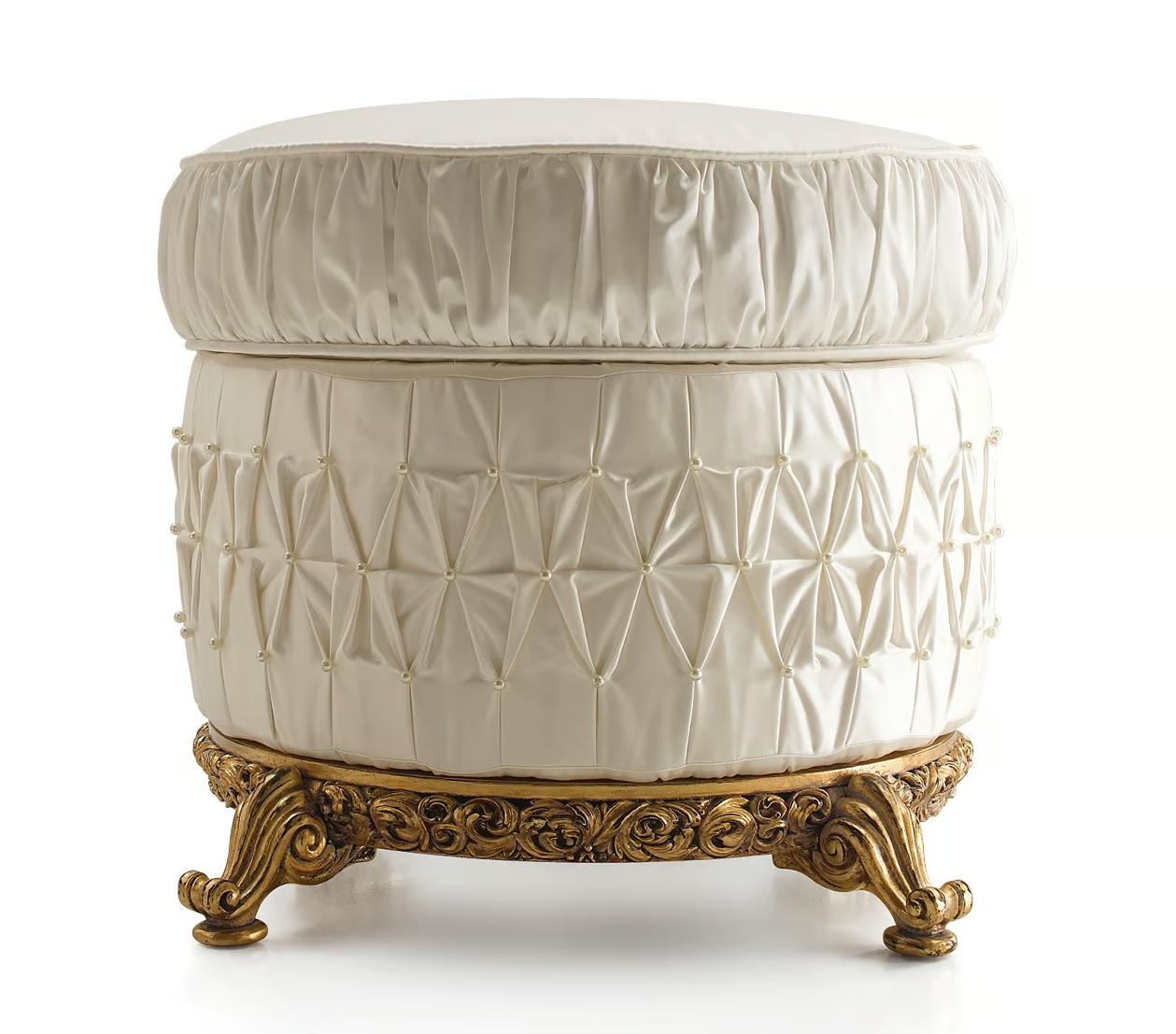 Round Italian Pouf