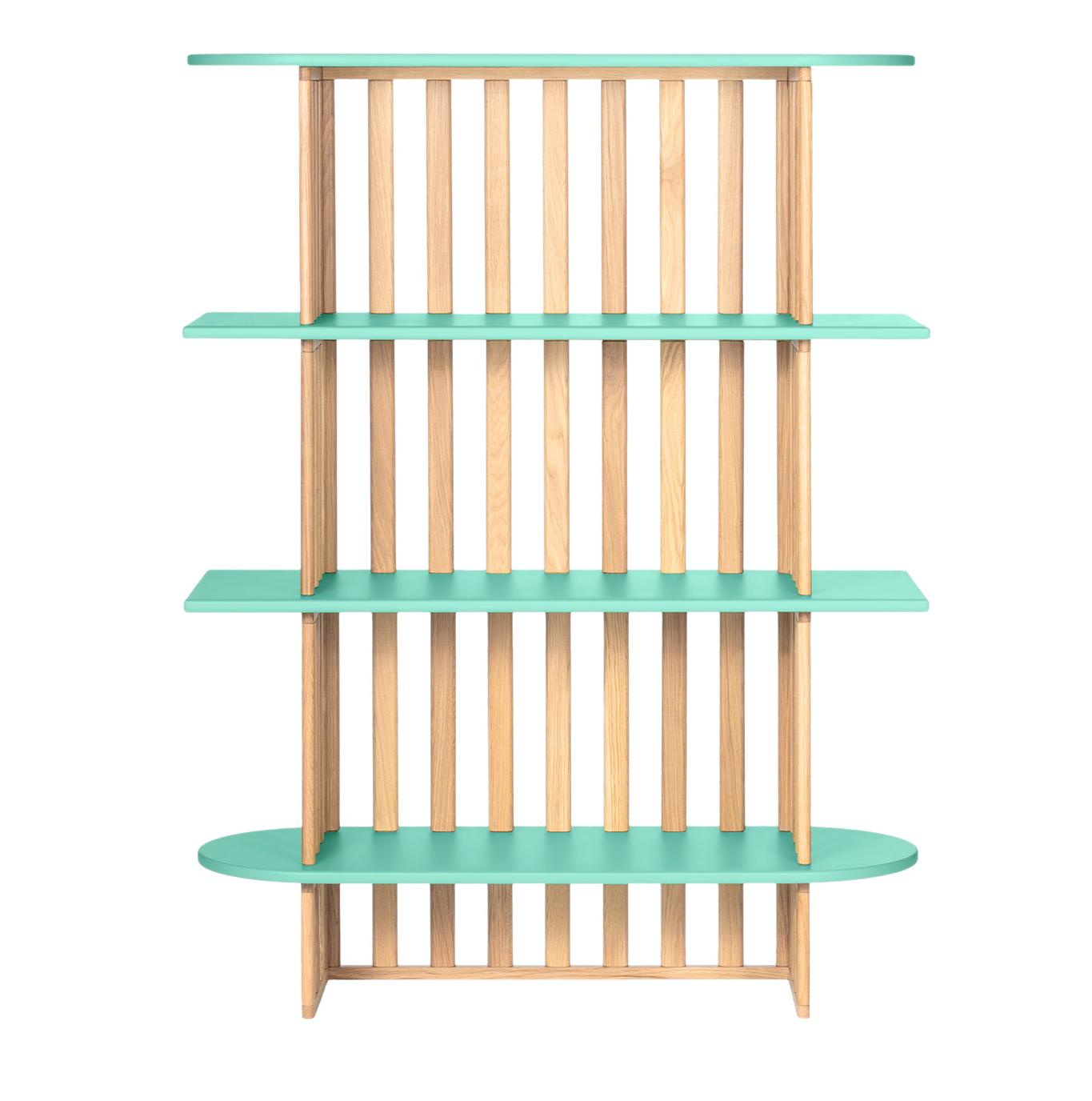 Green Four-Tier Bookcase