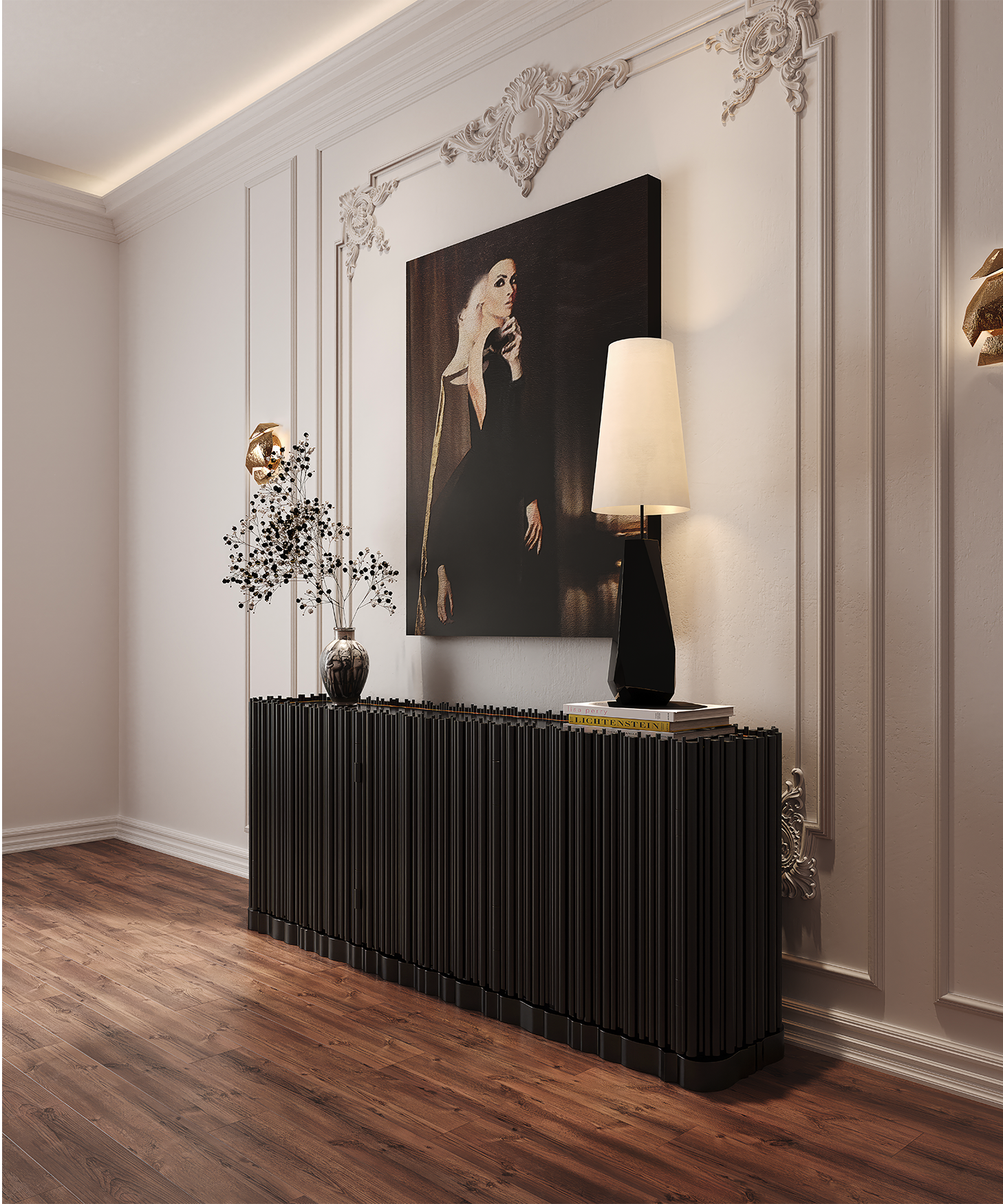 Harmony Black Premium Sideboard