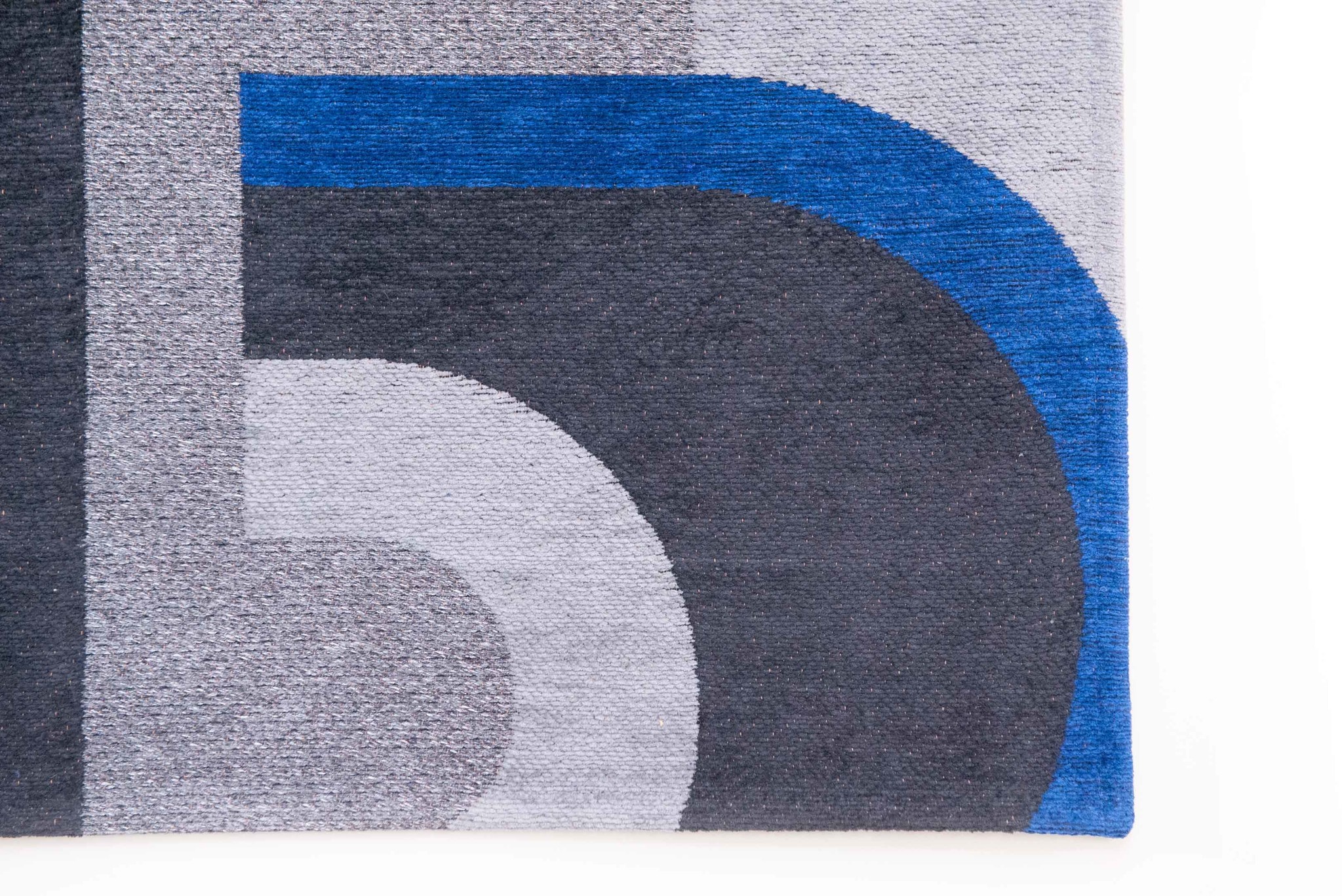 Geometric Blue Flatwoven Rug