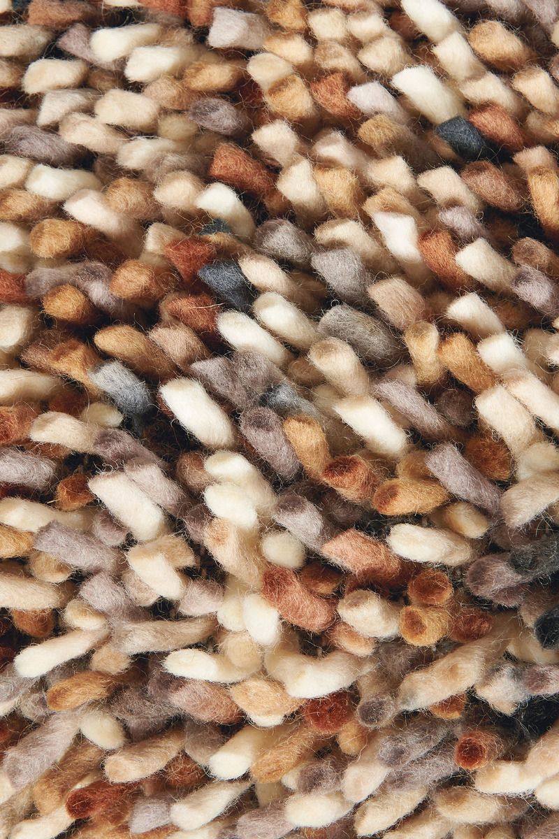 Dots Brown Shag Mix Rug