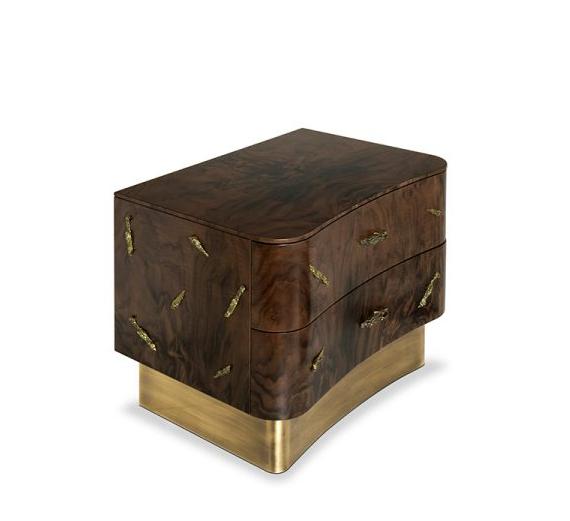 Designer Wood Bedside Table