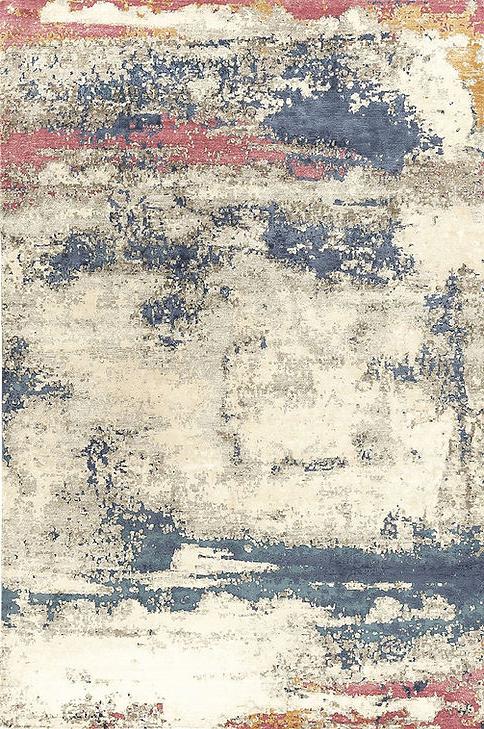 Handmade Luxury Abstract Multi Rug