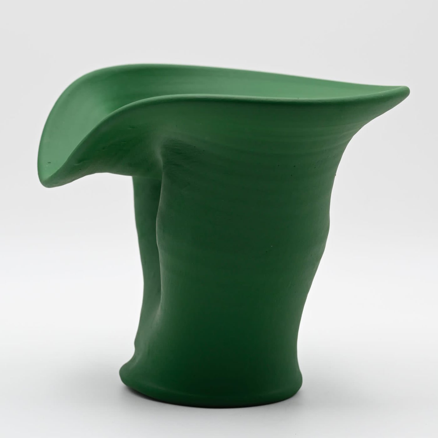 Green Hand Sculptured Vase