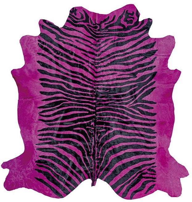 Pink Zebra Luxury Cowhide