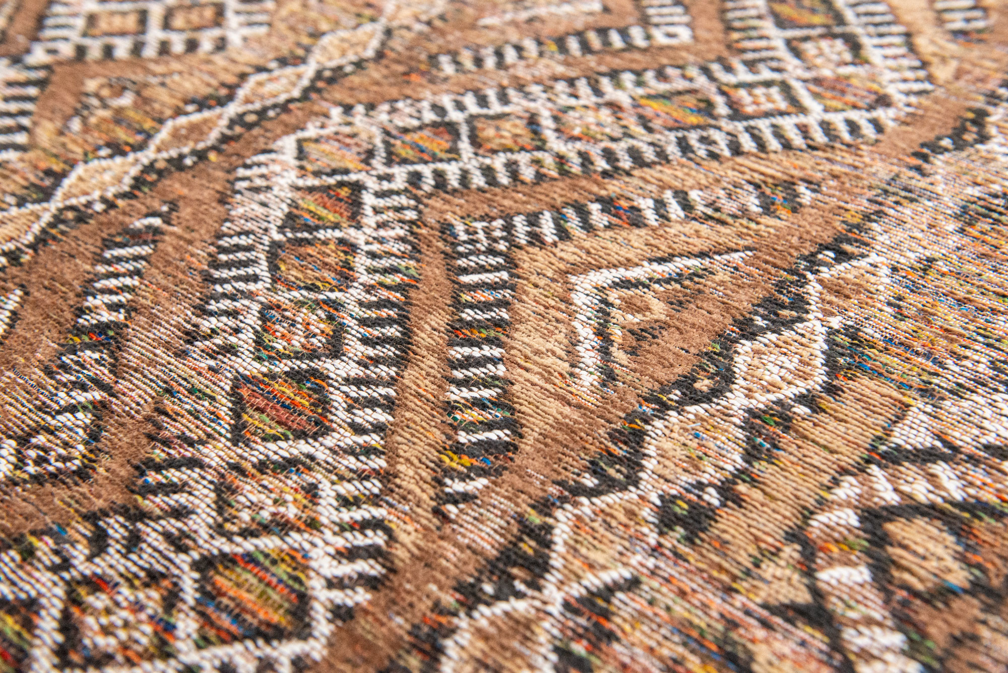 Antiquarian Flatwoven Brown Rug