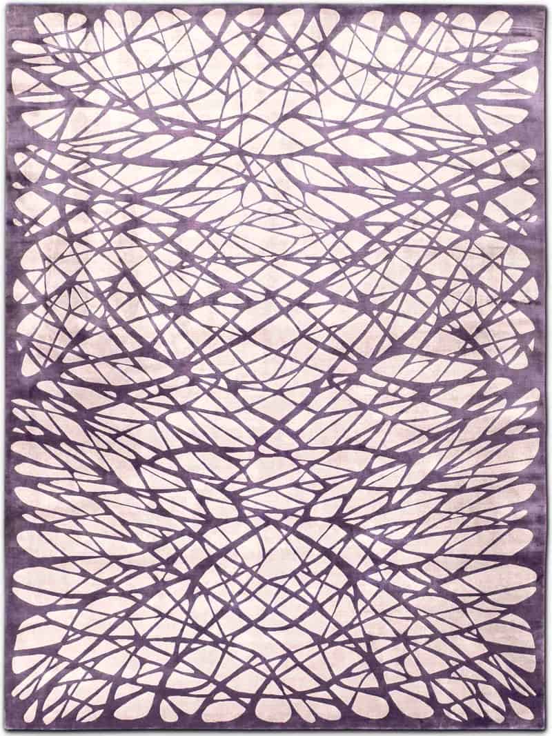 Dresden Light Lilac Exquisite Handmade Rug